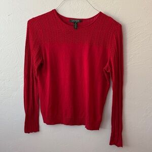 Ralph Lauren Vibrant Red Knit Top